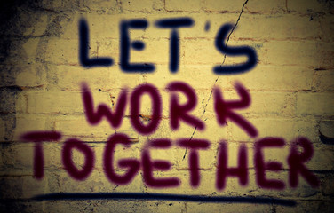 Let's Work Together Concept