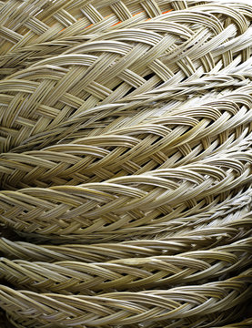Background of rattern basket