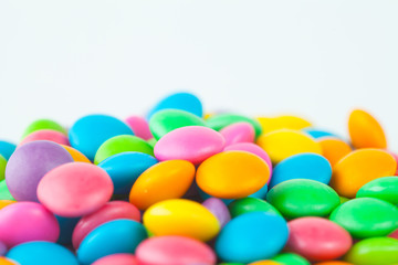 Fototapeta na wymiar colored candy on white background