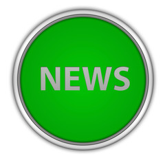 News circular icon on white background