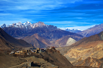 Jarkot village in  Annapurna conservation area, Nepal