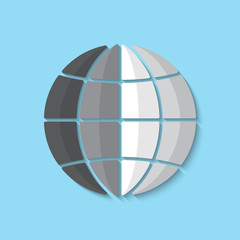 Vector globe icon