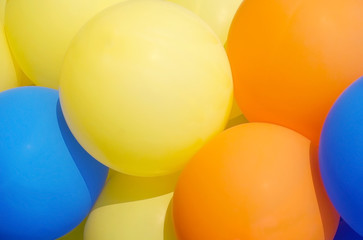 Balloons showing splendid colors