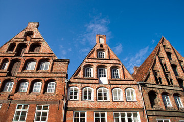 Fototapeta na wymiar Hausfassade in Lüneburg, Deutschland