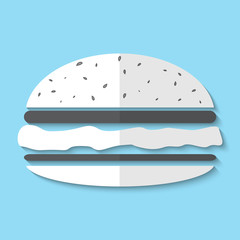Vector hamburger web icon