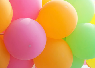 Fototapeta na wymiar Colorful many balloons for background