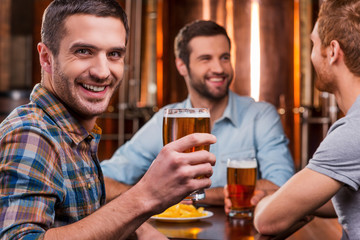 Spending time with friends.