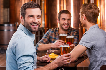 Spending time with best friends.