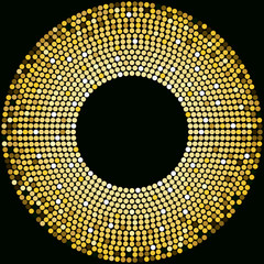 Golden disco balls background template