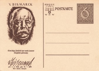 Otto von Bismarck-Post card Germany