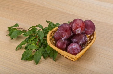 Fresh plums