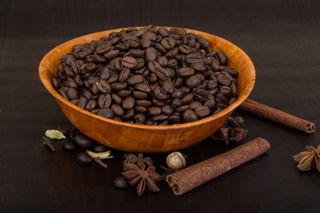 Roasted coffee beans
