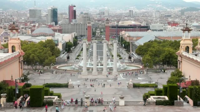 Barcelona Viewed From The Palau Nacional