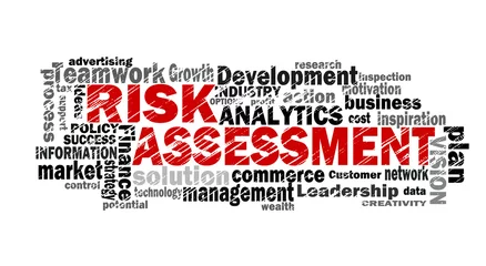 Foto op Plexiglas risk assessment word cloud © cacaroot