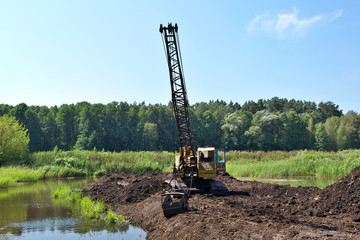 Peat mining
