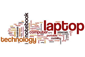 Laptop word cloud
