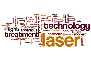 Laser word cloud