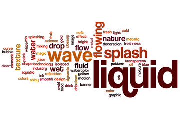 Fototapeta premium Liquid word cloud
