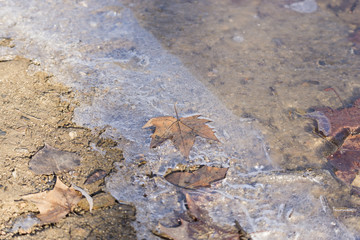 frozen lake