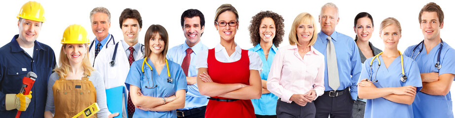 Group of workers people.