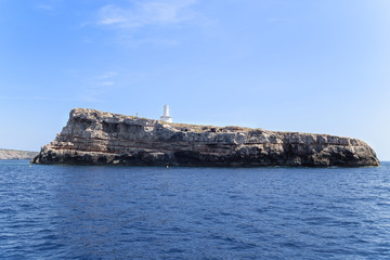 Lighthouse in Islote del Toro in Majorca