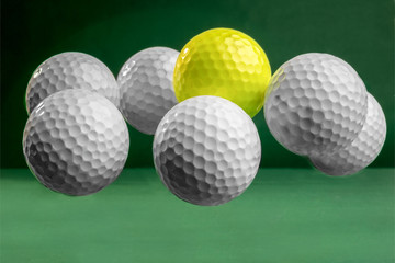 Suspended Golf Balls