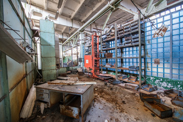 Jupiter Factory in Pripya cityt, Chernobyl Zone, Ukraine