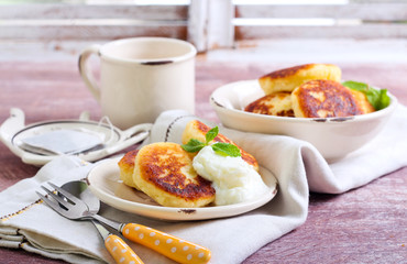 Cottage cheese pancakes