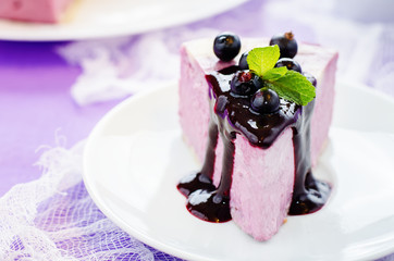 black currant cheesecake