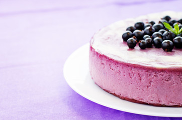 black currant cheesecake