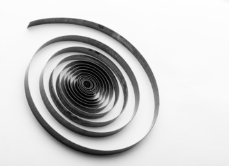 Abstract metallic spring