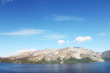 Fototapeta na wymiar Fjord and mountains