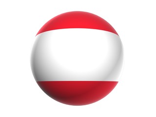 Obraz premium 3D flag of Austria