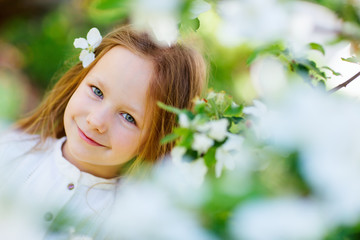 Little girl spring portrait