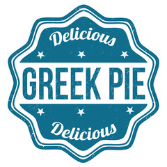 Greek pie stamp