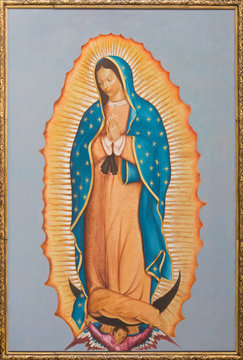 Brussels - Paint Of Virgin Mary Of Guadalupe