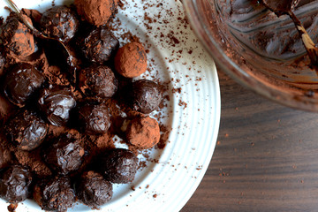 Several Truffles on a Plate