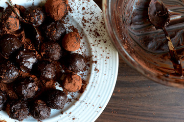 Several Truffles on a Plate