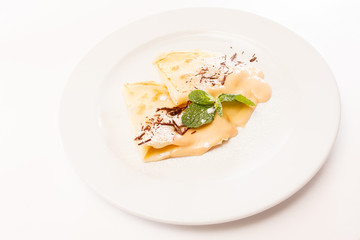 pancakes with ice cream