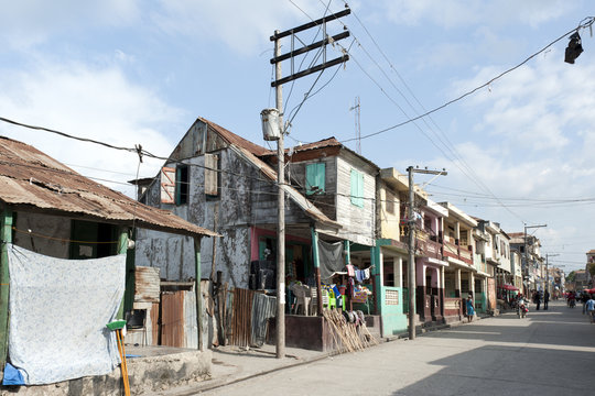 Traditionelle Holzhäuser, Jéremié, Haiti