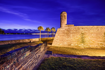 St. Augustine, Florida, USA at Castillo de San Marcos Monument