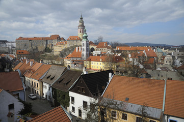Fototapeta na wymiar Český Krumlov in the Czech Republic.