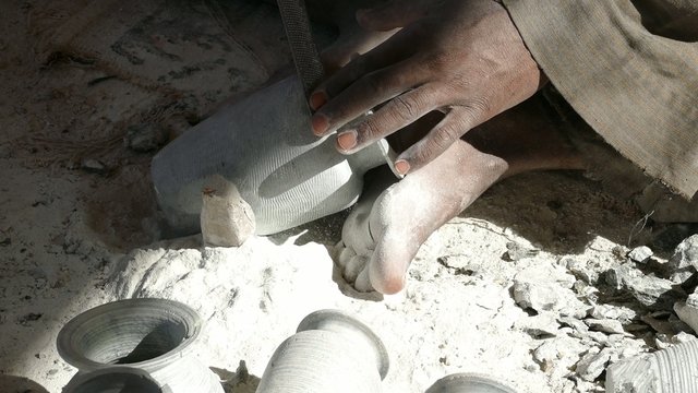 hands of a master, making the ceramic jug 4k