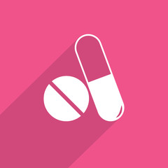 medical drugs web icon.