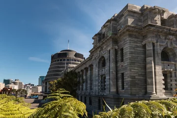 Poster Parliament buildings in Wellington, New Zealand © Patrik Stedrak