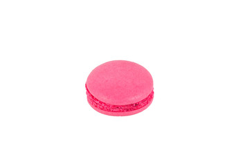 traditional french macaron on white background