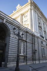 National monument, Royal Palace of Madrid, located in the area o