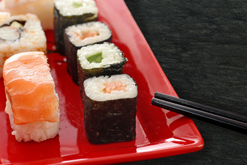 Japanese seafood sushi