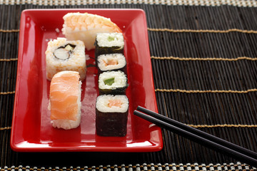 Japanese seafood sushi