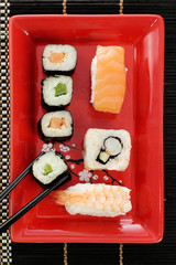 Japanese seafood sushi